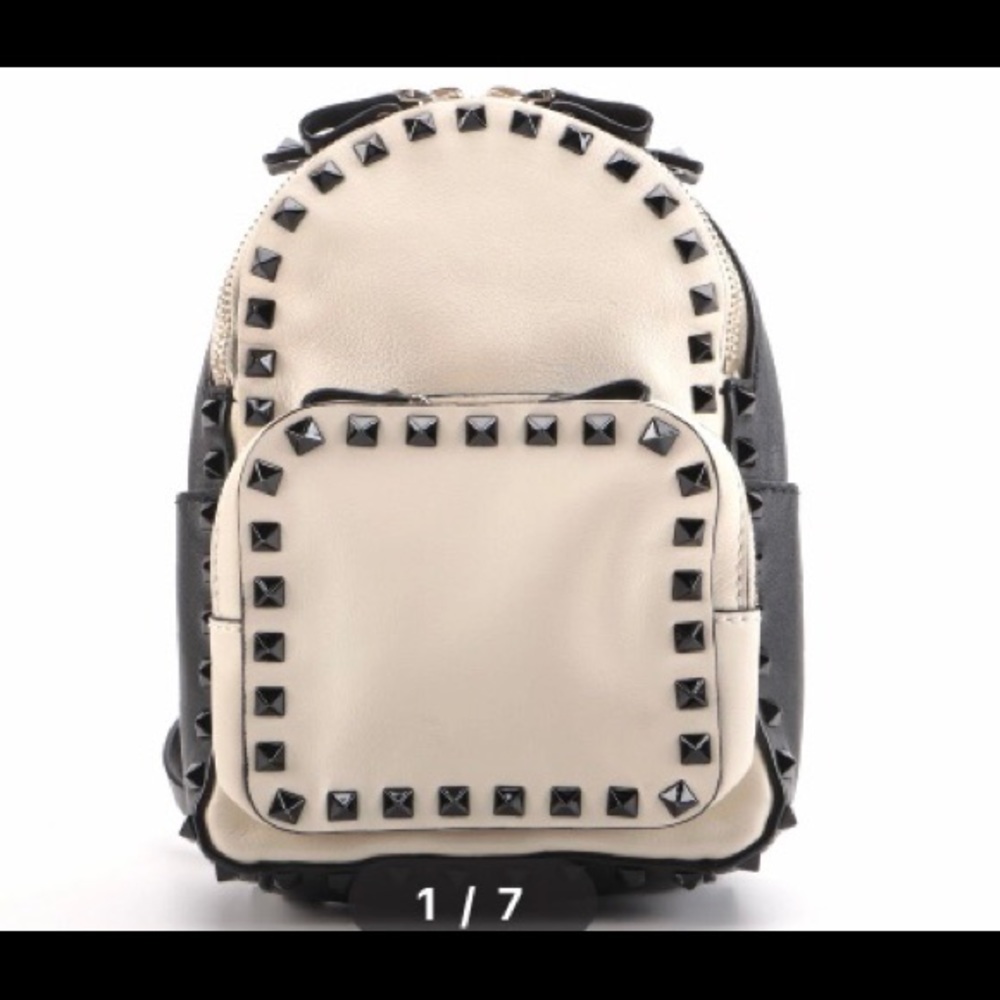 Valentino Garavani Rockstud Leather Backpack Purse